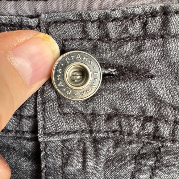 Prana‎ Men's HEMP Blend Lightweight Walking Shorts Casual Gray Size 34 Festival - Picture 5 of 15